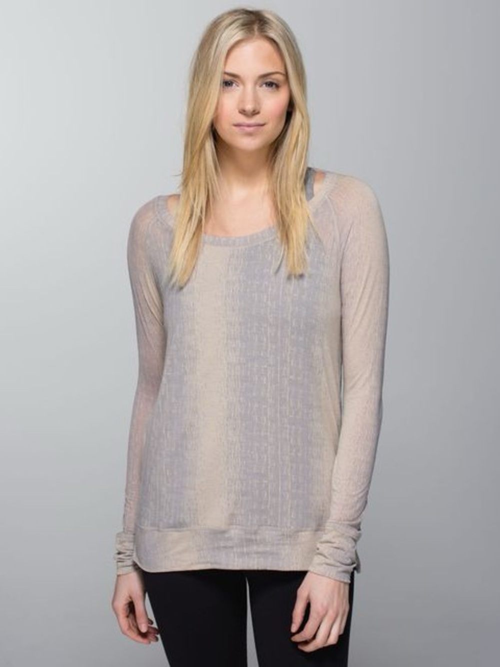 FINAL SALE Lululemon Salutation To Savasana Long Sleeve Misty Stripe Burnout